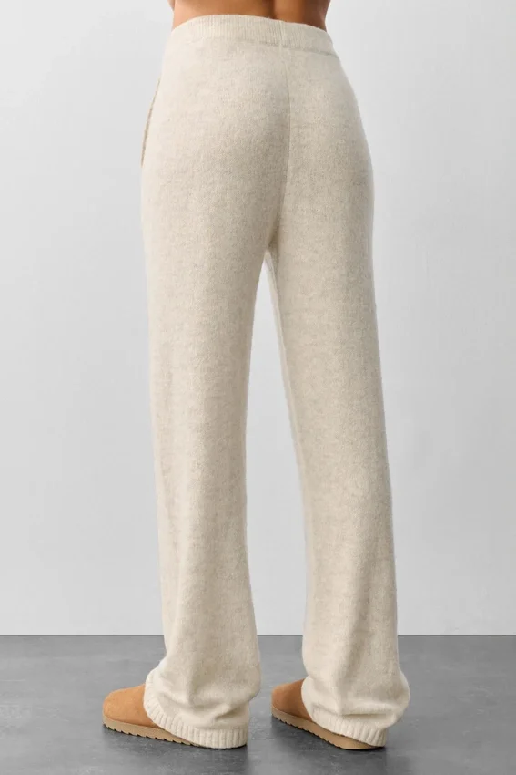 Pantalons de jogging New Class en laine et cachemire - Oatmeal Heather