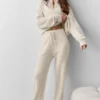 Pantalons de jogging New Class en laine et cachemire - Oatmeal Heather