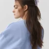 Pince à cheveux 90'S - Bleu marbré Provence clair