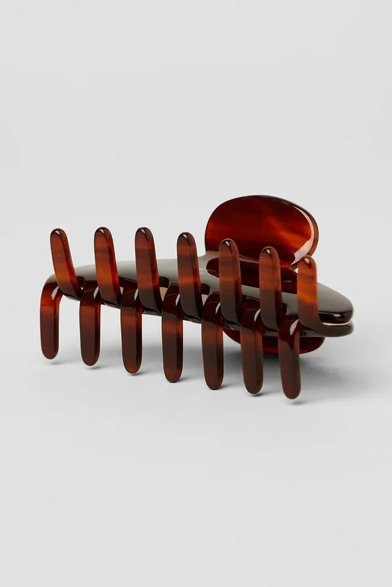 Pince à cheveux 90'S - Marron écaille
