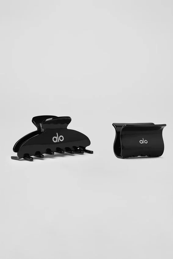 Pince à cheveux Effortless (lot de 2) - Noir