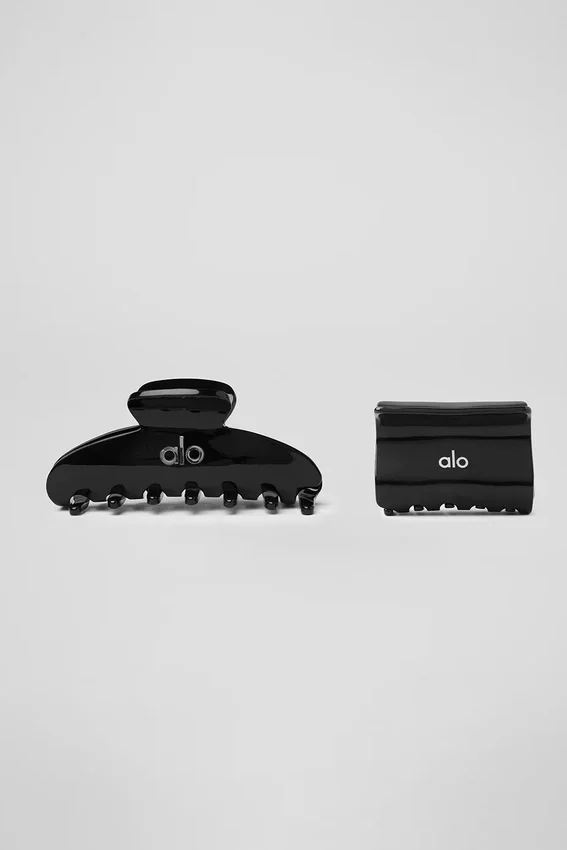 Pince à cheveux Effortless (lot de 2) - Noir