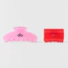 Pince à cheveux Effortless (lot de 2) - Rose bonbon/Rouge vif