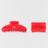 Pince à cheveux Effortless (lot de 2) - Rouge vif