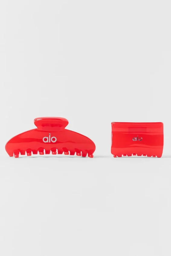 Pince à cheveux Effortless (lot de 2) - Rouge vif