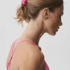Pince à cheveux style années 90 - Coquillage rose paradis
