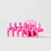 Pince à cheveux style années 90 - Coquillage rose paradis
