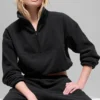 Polar Fleece Retreat Cover up - Noir