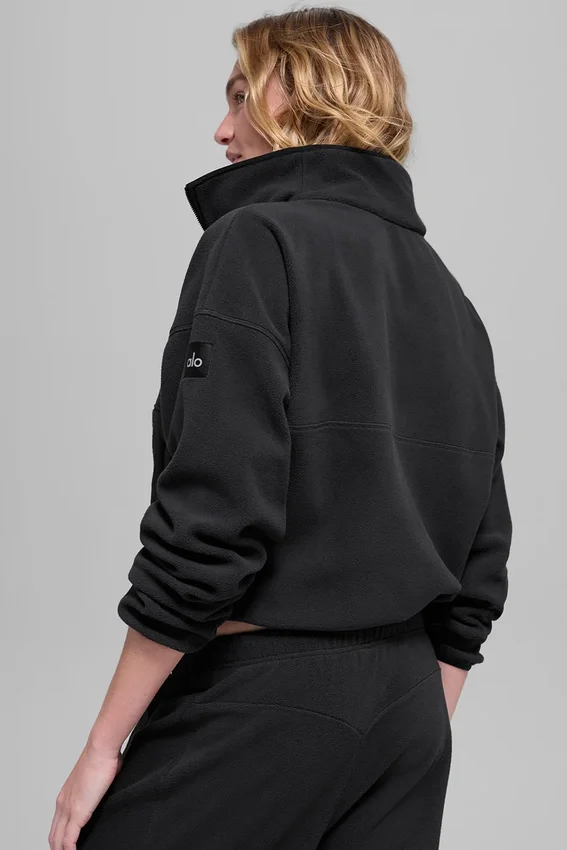 Polar Fleece Retreat Cover up - Noir