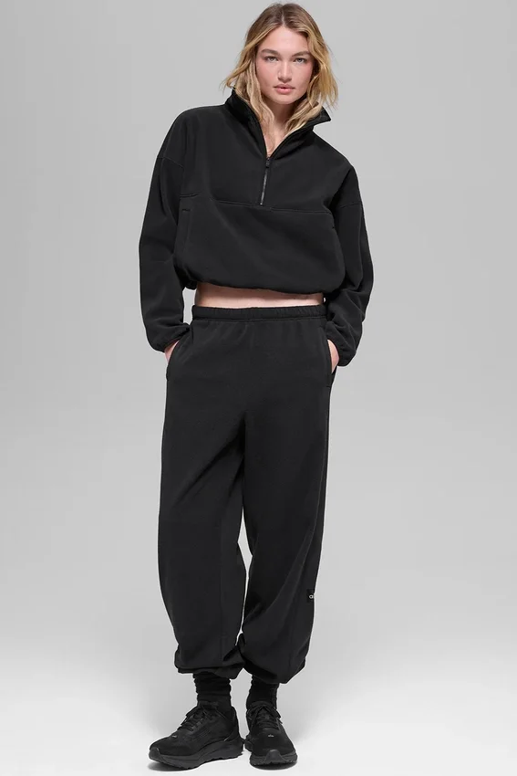 Polar Fleece Retreat Cover up - Noir