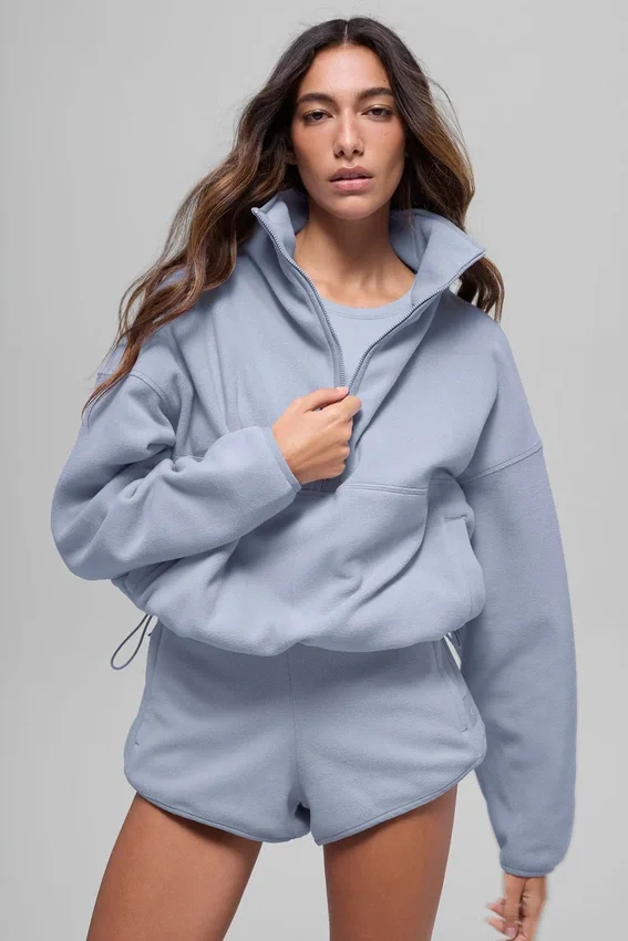 Polo de détente en polaire « Retreat » - Winter Frost