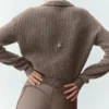 Polo en cachemire Northstar - Alpine Cocoa Heather