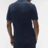 Polo à manches courtes en maille Coastline - Bleu marine