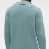 Polo à manches longues en maille texturée - Desert Sage