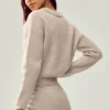 Polo Northstar en cachemire - Gris avoine chiné