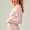 Polo Northstar en cachemire - Rose givré