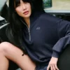 Pull Accolade à fermeture éclair 1/4 - Bleu marine