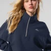Pull Accolade à fermeture éclair 1/4 - Bleu marine