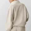 Pull Accolade à fermeture éclair 1/4 - Gris chiné