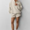 Pull Accolade à fermeture éclair 1/4 - Gris chiné