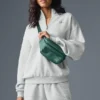 Pull Accolade à fermeture éclair 1/4 - Gris chiné athlétique