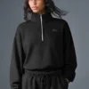 Pull Accolade à fermeture éclair 1/4 - Noir