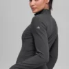 Pull Alosoft à demi-zip « Rapid » - Anthracite