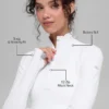 Pull Alosoft Rapid à demi-zip - Blanc
