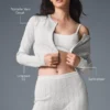 Pull « Be Mine » en maille pointelle – Gris clair chiné