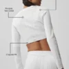 Pull « Be Mine » en pointelle – Blanc semi-transparent