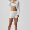 Pull « Be Mine » en pointelle – Blanc semi-transparent