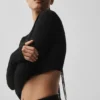 Pull « Be Mine » en pointelle – Noir