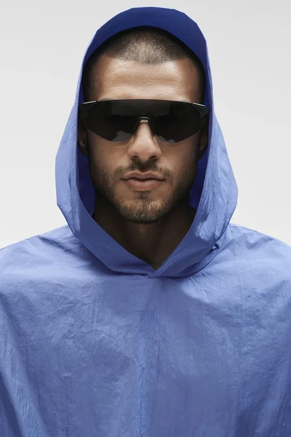 Pull à capuche Axis - Bleu Provence