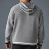Pull à capuche en maille « Sports Club » - Gris chiné athlétique