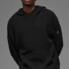 Pull à capuche en maille « Sports Club » - Noir