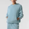 Pull à capuche Scholar - Bleu céleste chiné