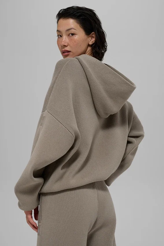 Pull à capuche Scholar - Cacao clair