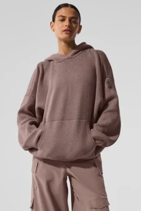 Pull à capuche Scholar - Gris champignon chiné