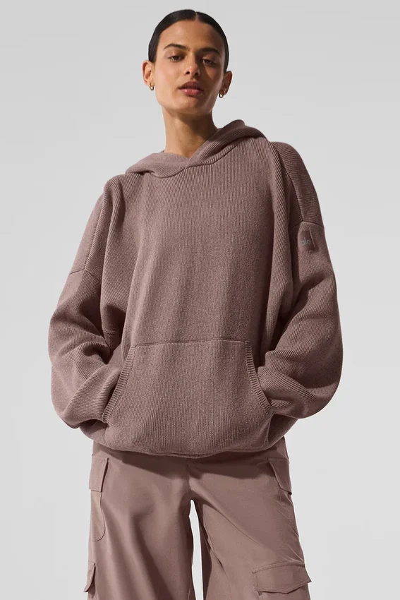 Pull à capuche Scholar - Gris champignon chiné