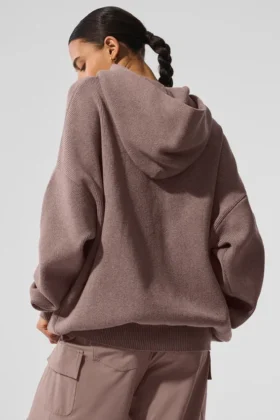 Pull à capuche Scholar – Gris champignon chiné