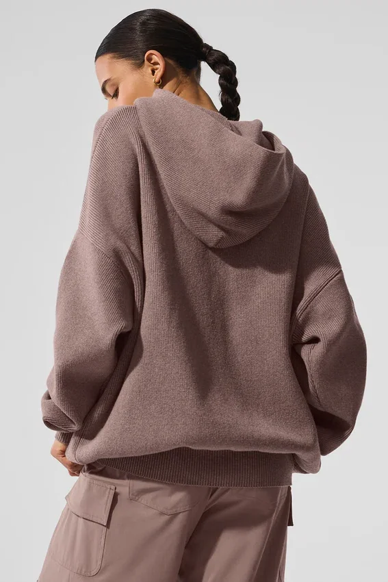 Pull à capuche Scholar - Gris champignon chiné