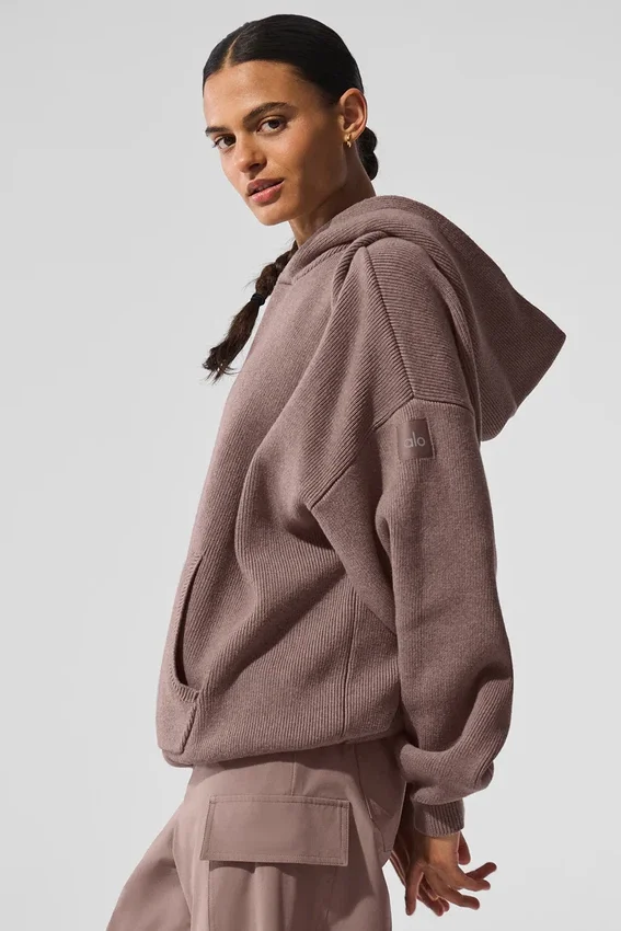 Pull à capuche Scholar - Gris champignon chiné