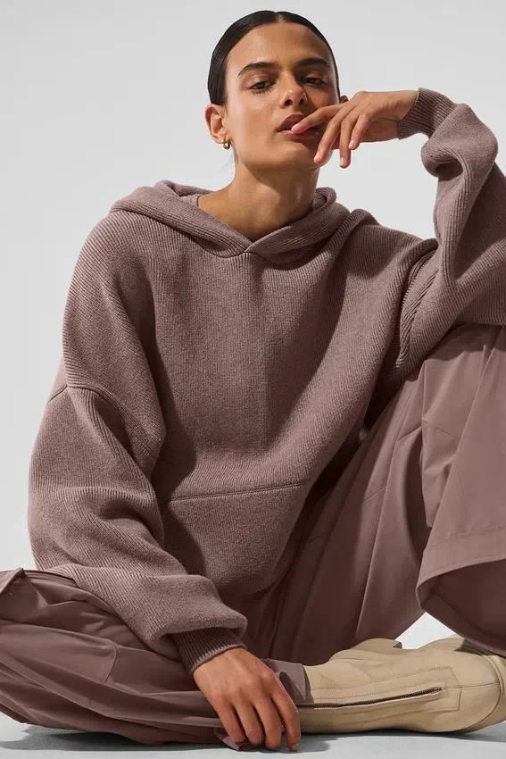 Pull à capuche Scholar - Gris champignon chiné