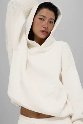 Pull à capuche Scholar - Ivoire
