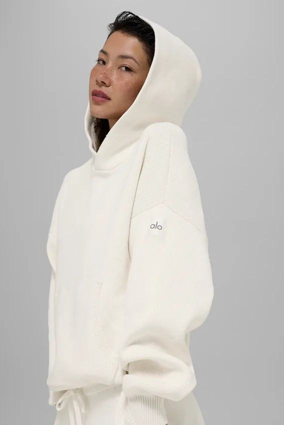 Pull à capuche Scholar - Ivoire
