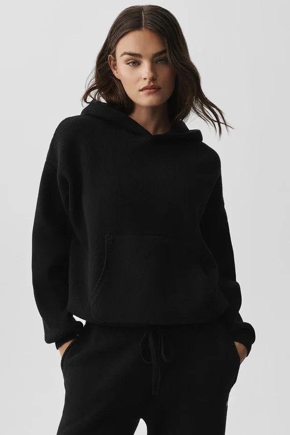 Pull à capuche Scholar - Noir