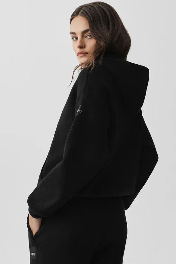 Pull à capuche Scholar - Noir
