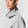 Pull à col montant Hazy - Gris chiné athlétique foncé