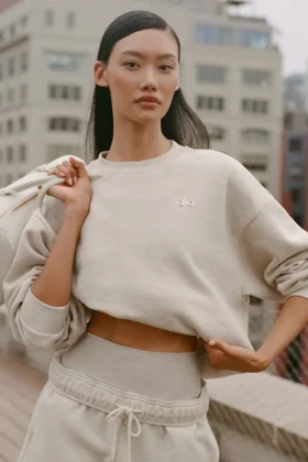 Pull à col rond Accolade - Avoine chiné