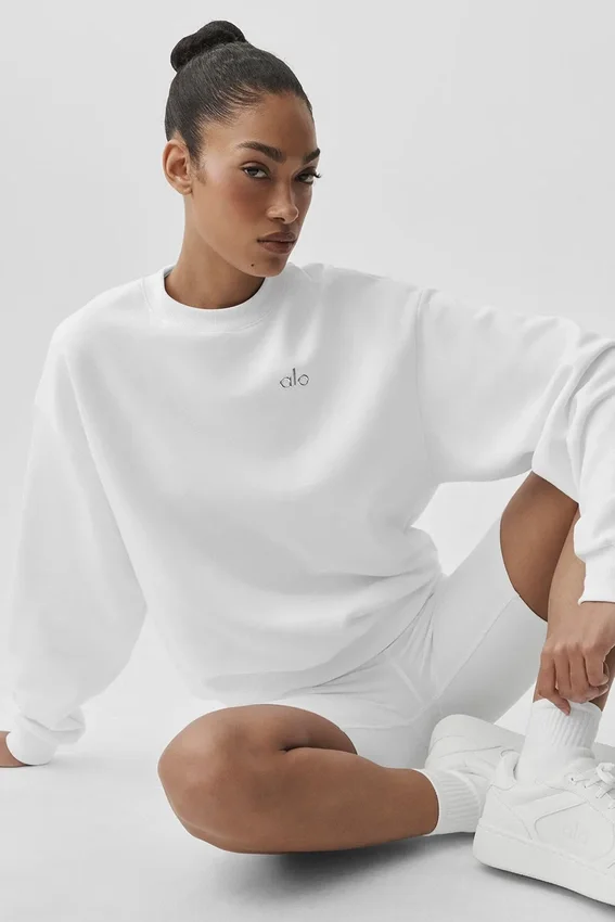 Pull à col rond Accolade - Blanc